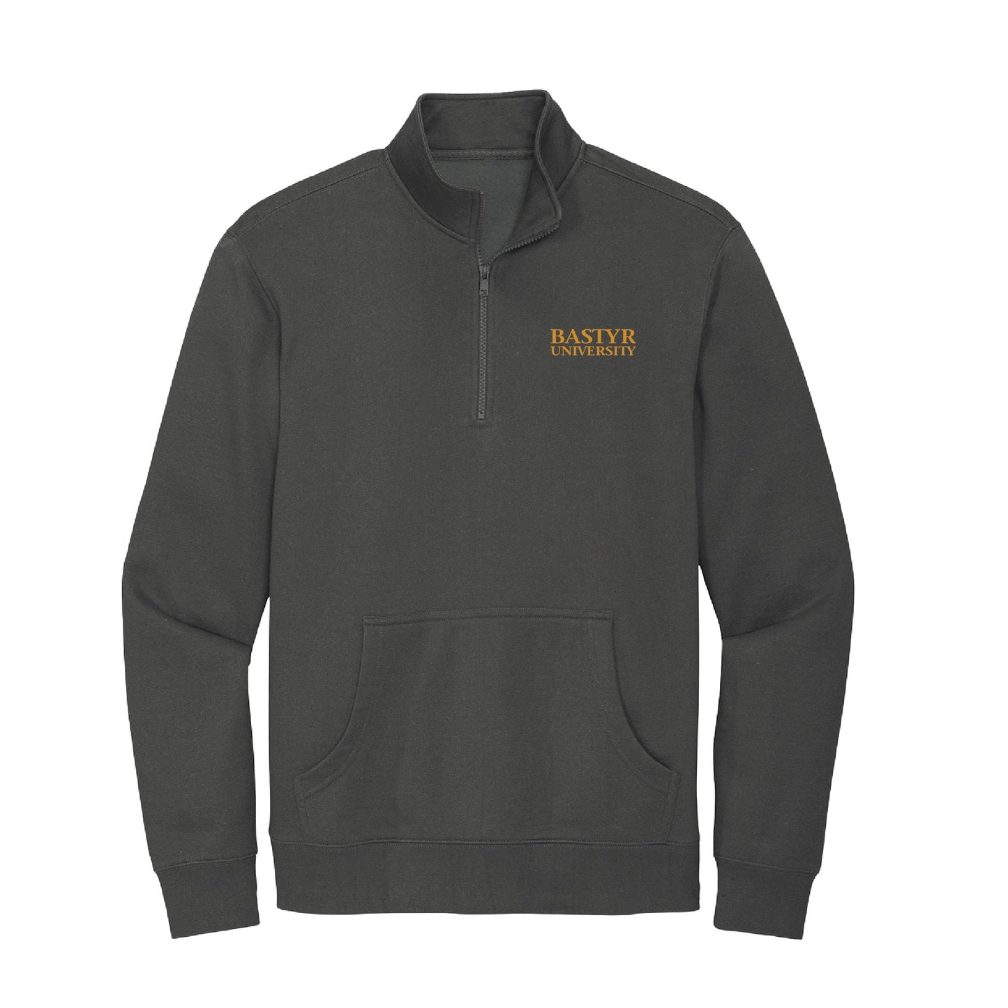 Bastyr Quarter Zip Fleece Mens - Charcoal w/ Turmeric