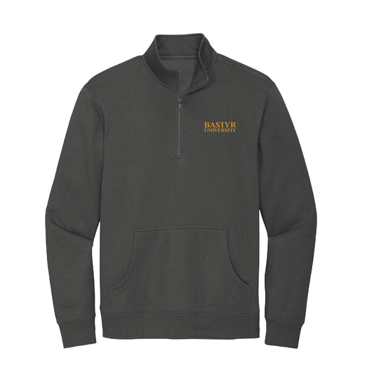 Bastyr Quarter Zip Fleece Mens - Charcoal w/ Turmeric