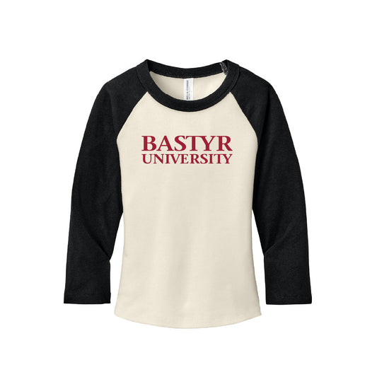 Bastyr Micro Rib 3/4 Raglan Baby Tee