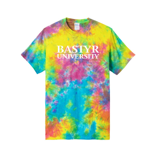 Bastyr Tie-Dye Tee Shirt - Colorburst w/ White