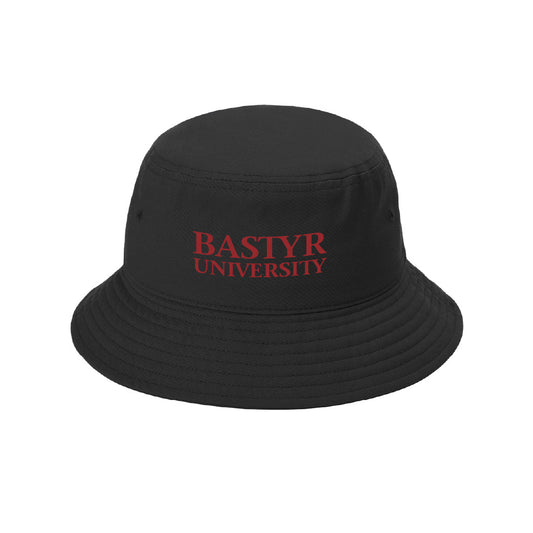 Bastyr Bucket Hat - Black w/ Cranberry