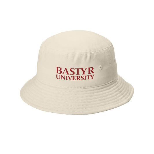 Bastyr Bucket Hat - Ecru w/ Cranberry