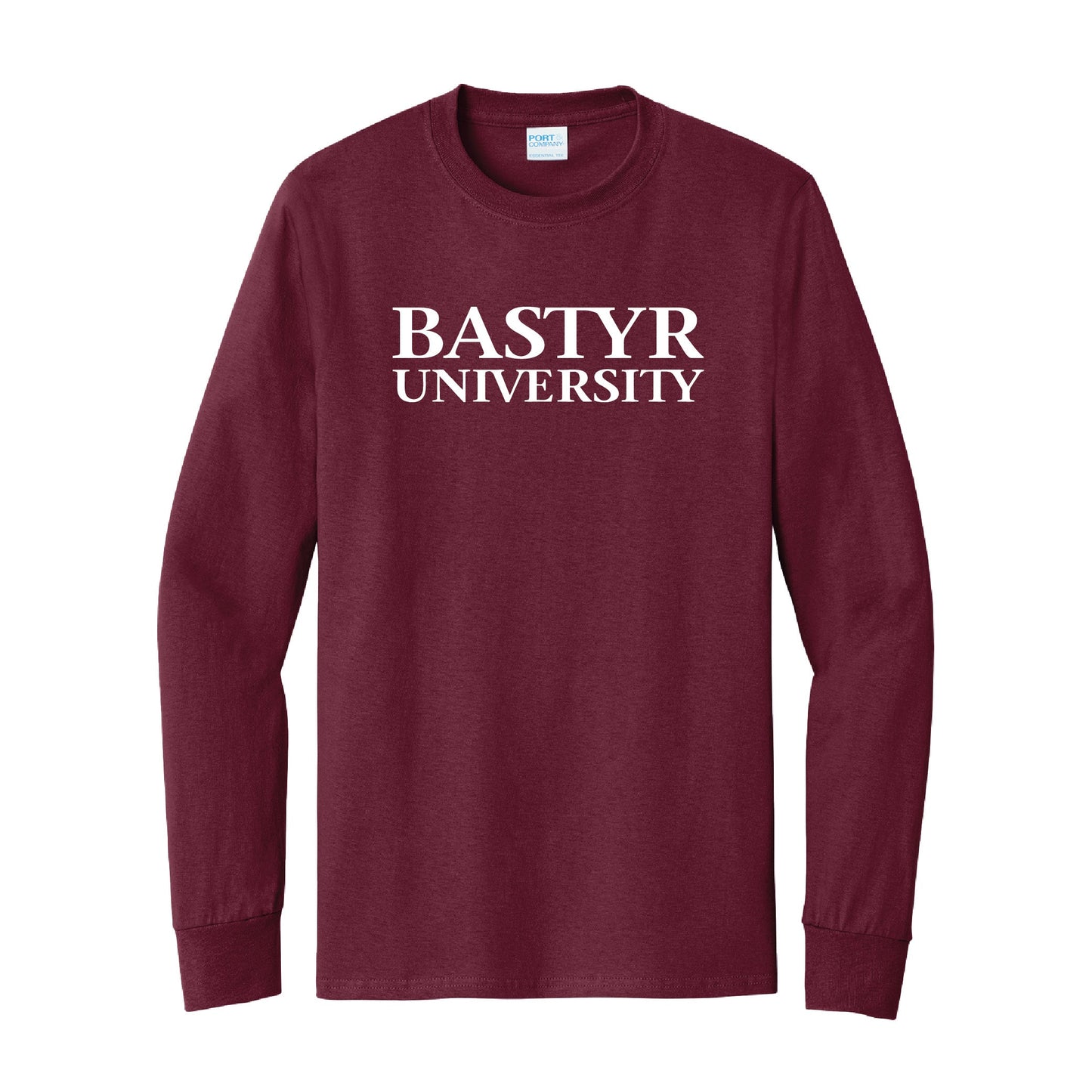 Bastyr Long Sleeve Shirt - Cranberry w/ White